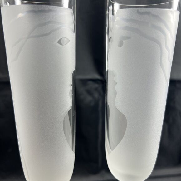 Bridget Dobson Nose to Nose Champagne Glasses. Lot of 2. - Picture 7 of 10